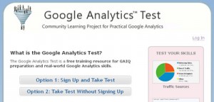 google analytics test website